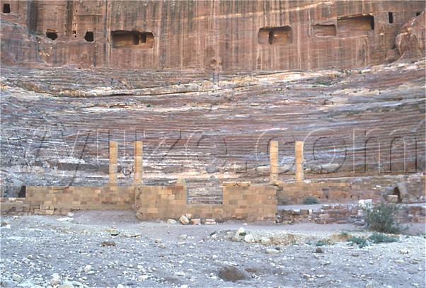 Petra - The theatre / Location: Petra, Jordan
