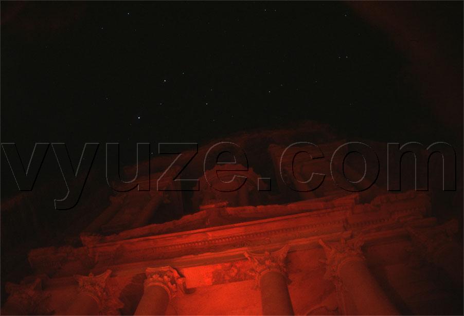 The Treasury by candlelight / Location: Petra, Jordan